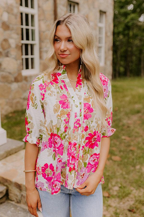 Garden Gorgeous Floral Top Product Image