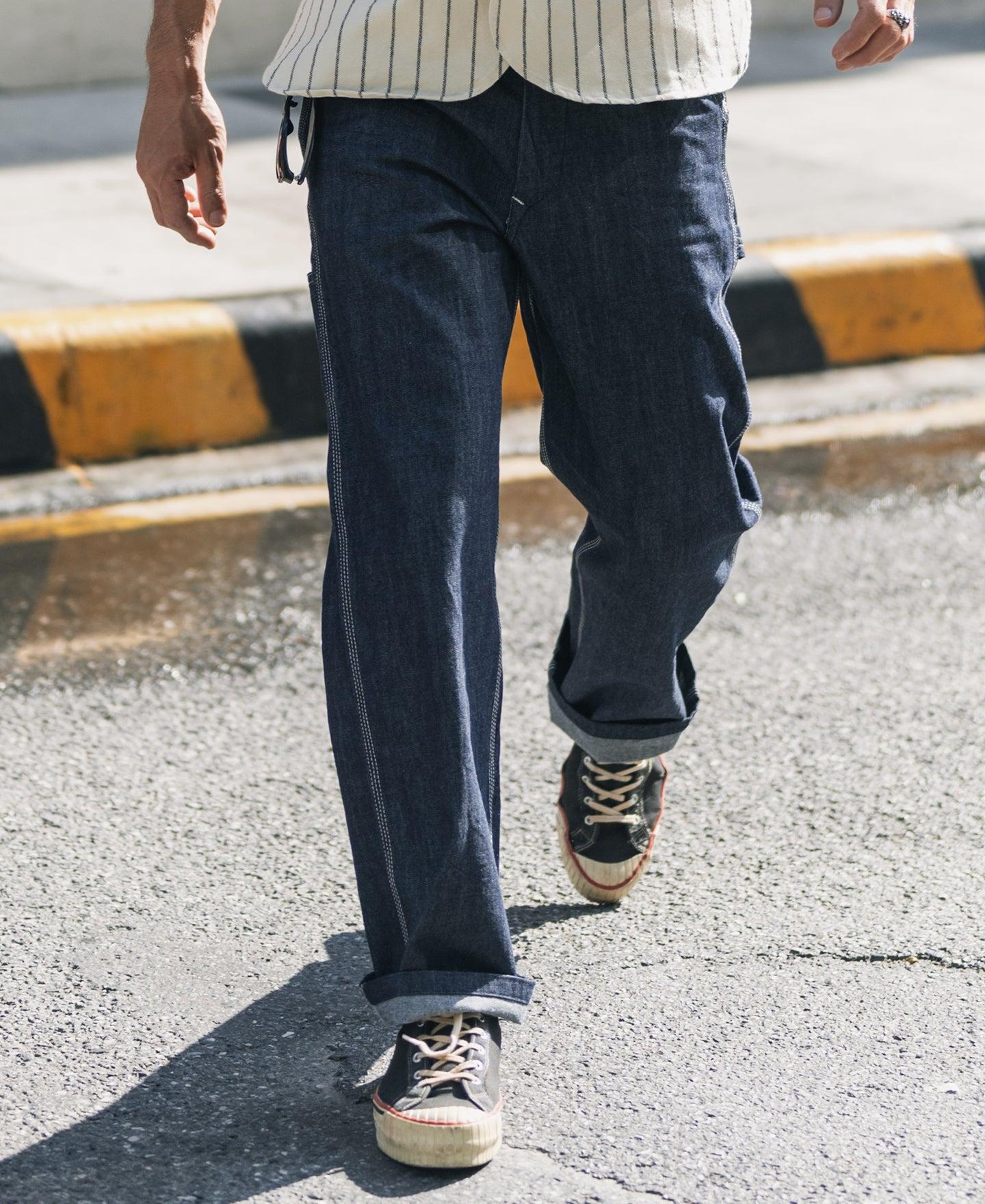 1950s Indigo Denim Painter Pants Product Image