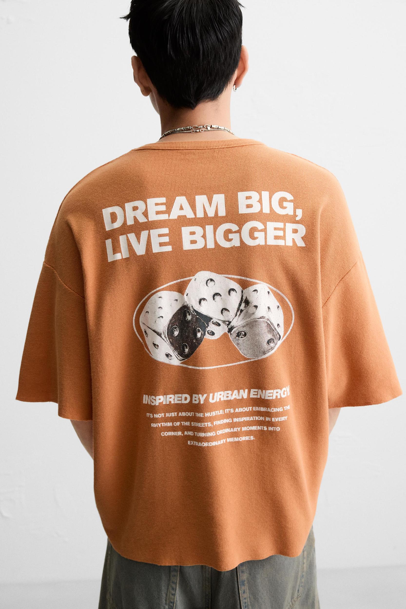 WASHED PRINT KNIT T-SHIRT Product Image