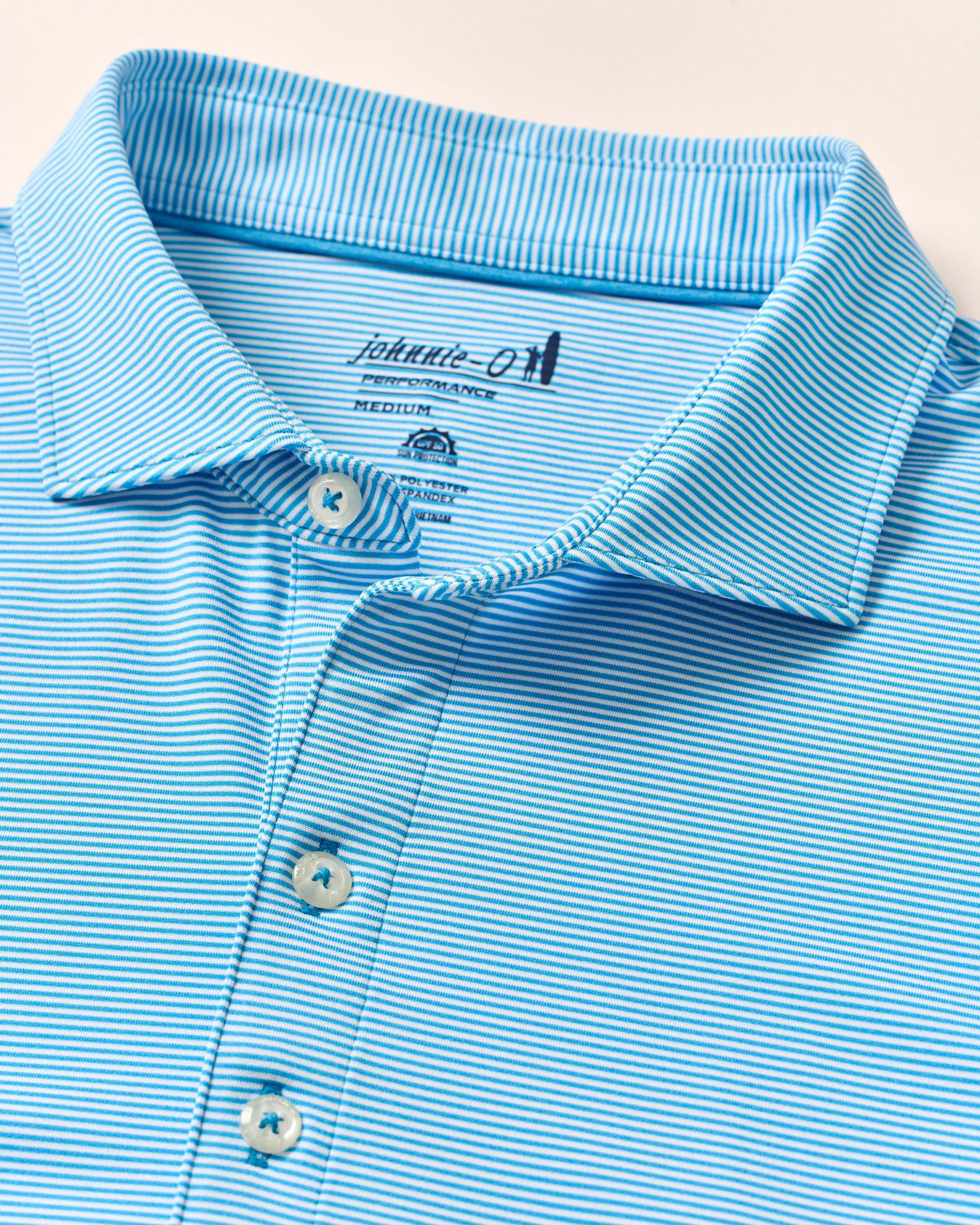 PerryGolf Performance Jersey Polo - Lyndonn Stripe Product Image