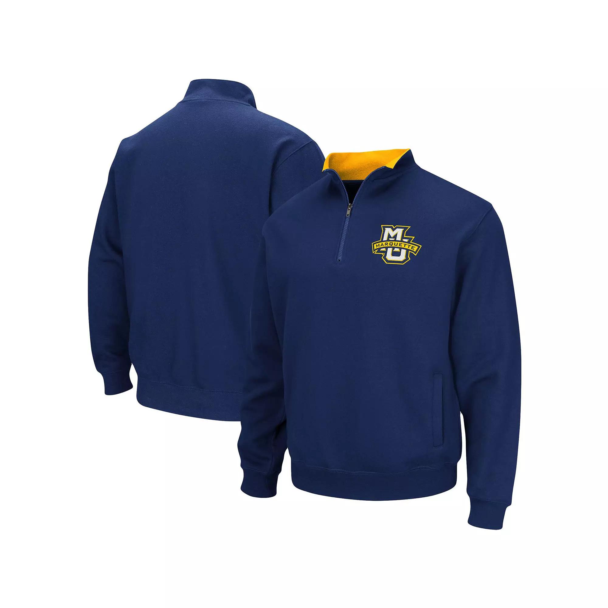 Men's Colosseum Black Appalachian State Mountaineers Tortugas Logo Quarter-Zip Pullover Jacket,  Product Image