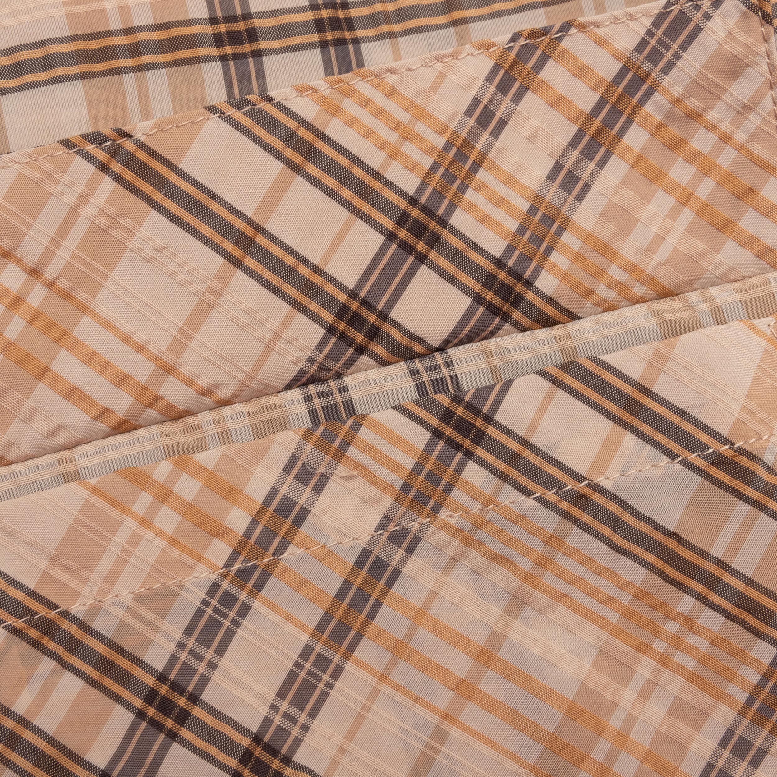 Sheer Flannel Shirt - Brown Checker Male Product Image