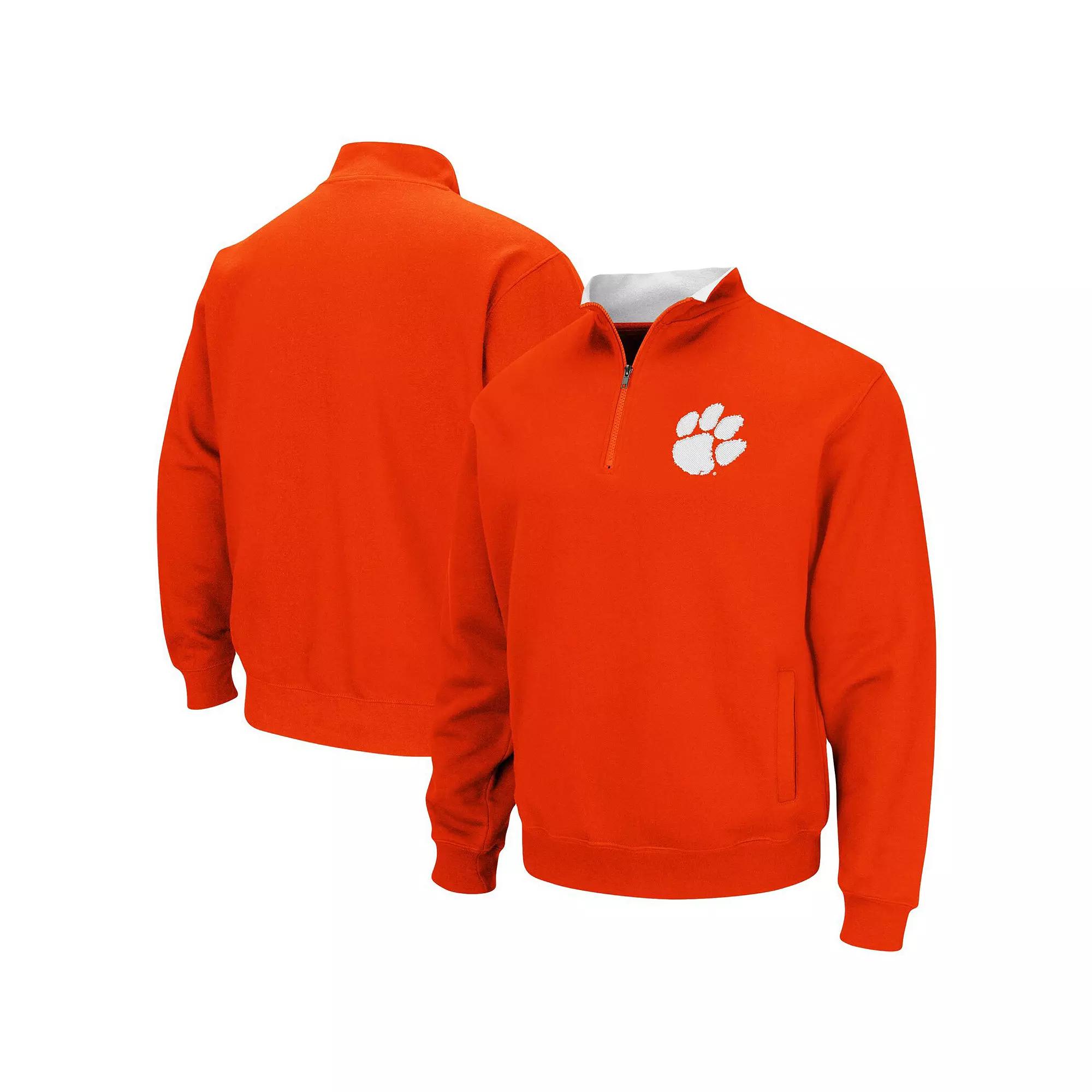 Men's Colosseum Orange Clemson Tigers Big & Tall Tortugas Quarter-Zip Jacket,  Product Image