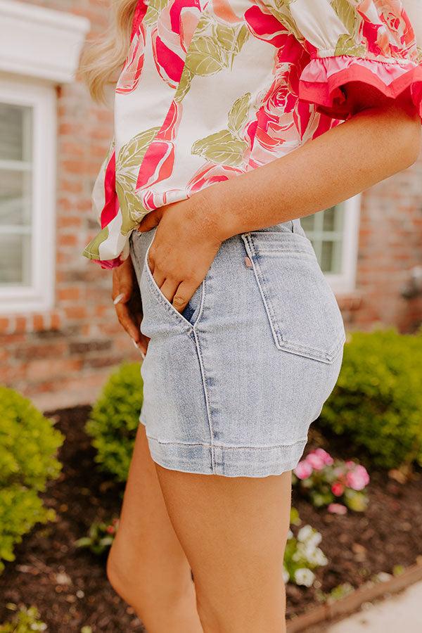 JUDY BLUE Stella High Waist Shorts Product Image