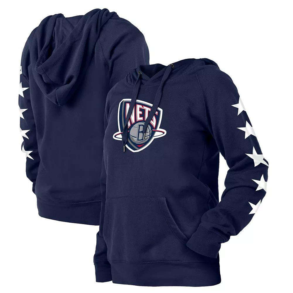 Women's New Era Navy Brooklyn Nets 2021/22 City Edition Pullover Hoodie, Size: Small, Blue Product Image