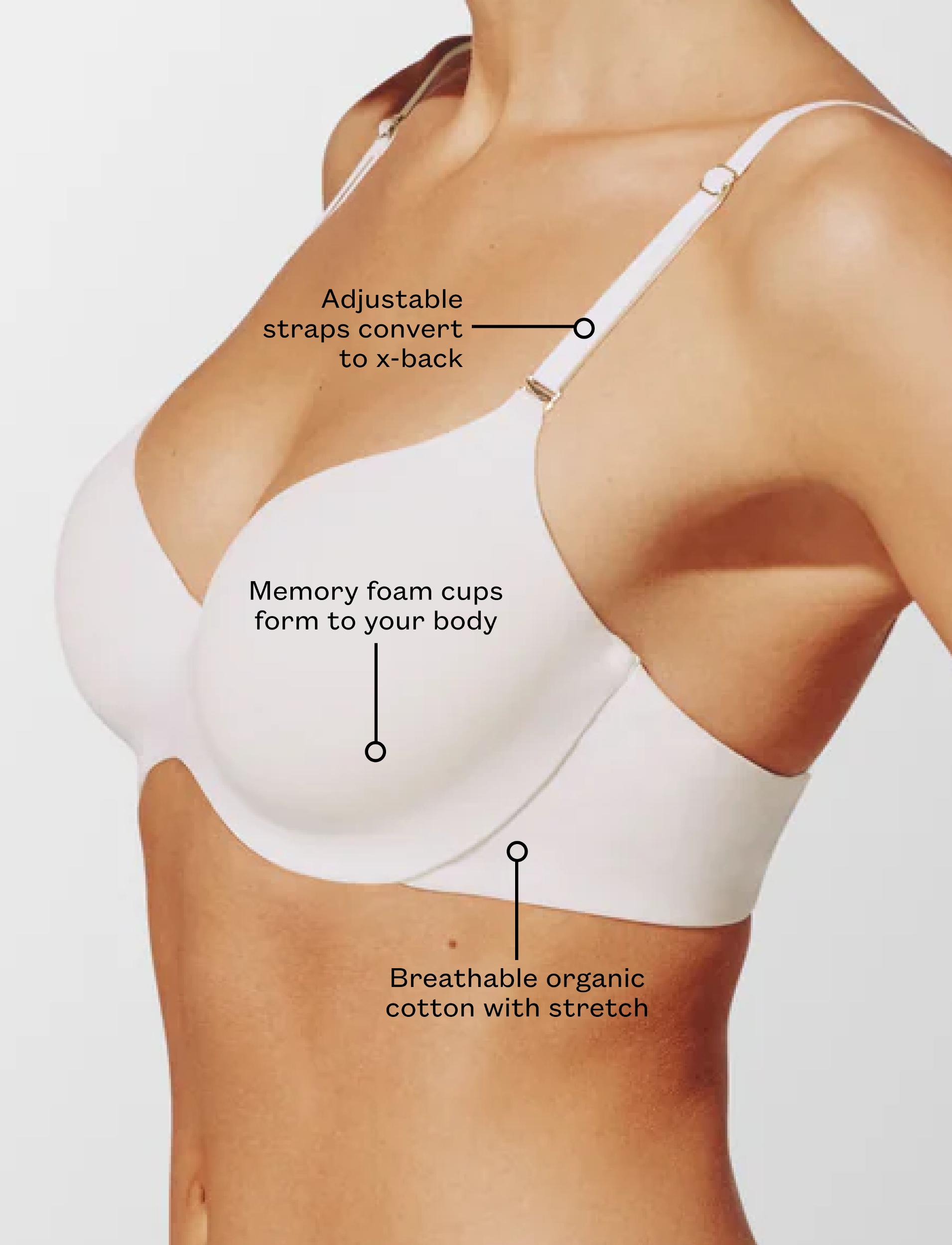 Organic Cloud Cotton T-Shirt Bra Product Image