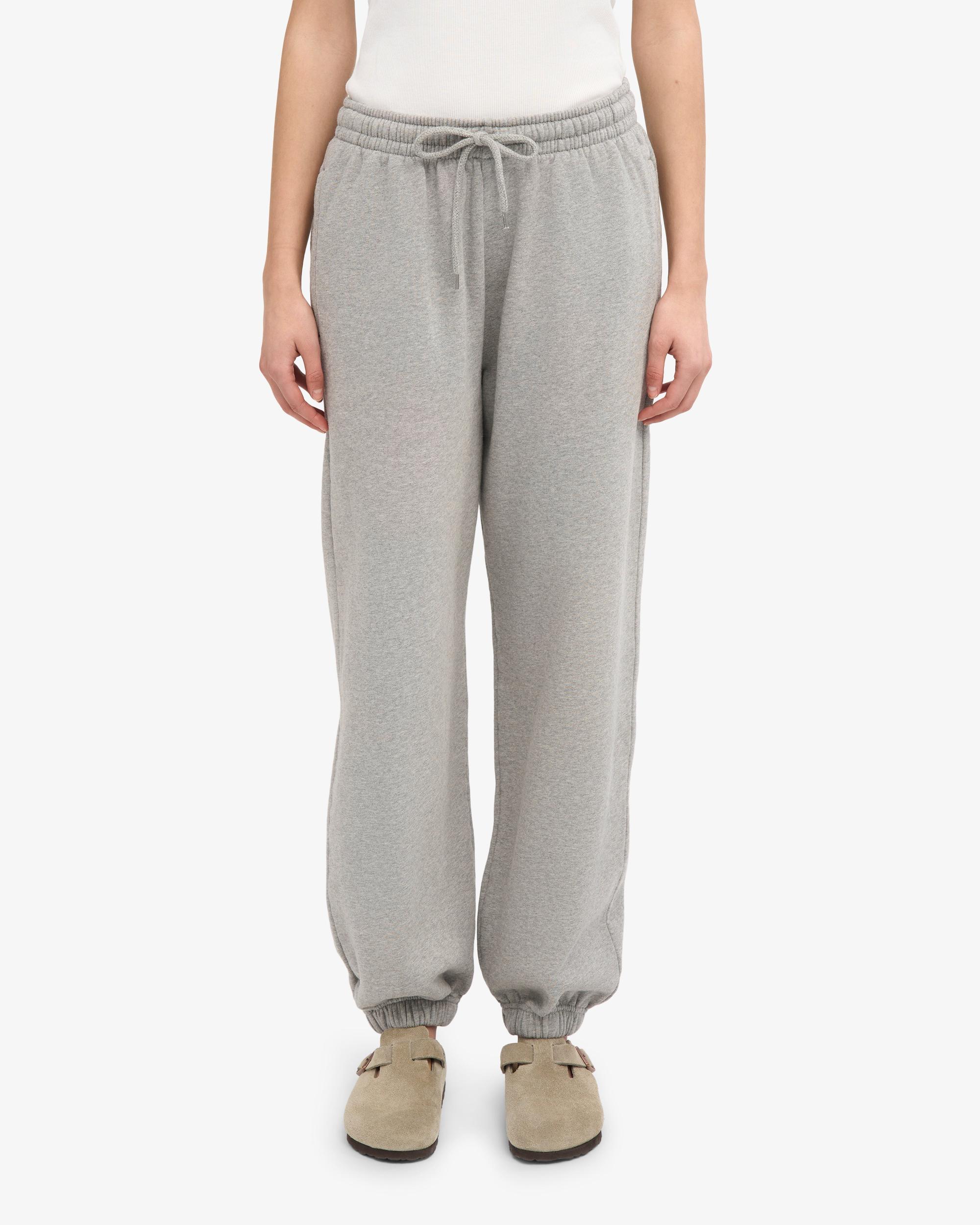 Organic Relaxed Sweatpants - Heather Grey Product Image