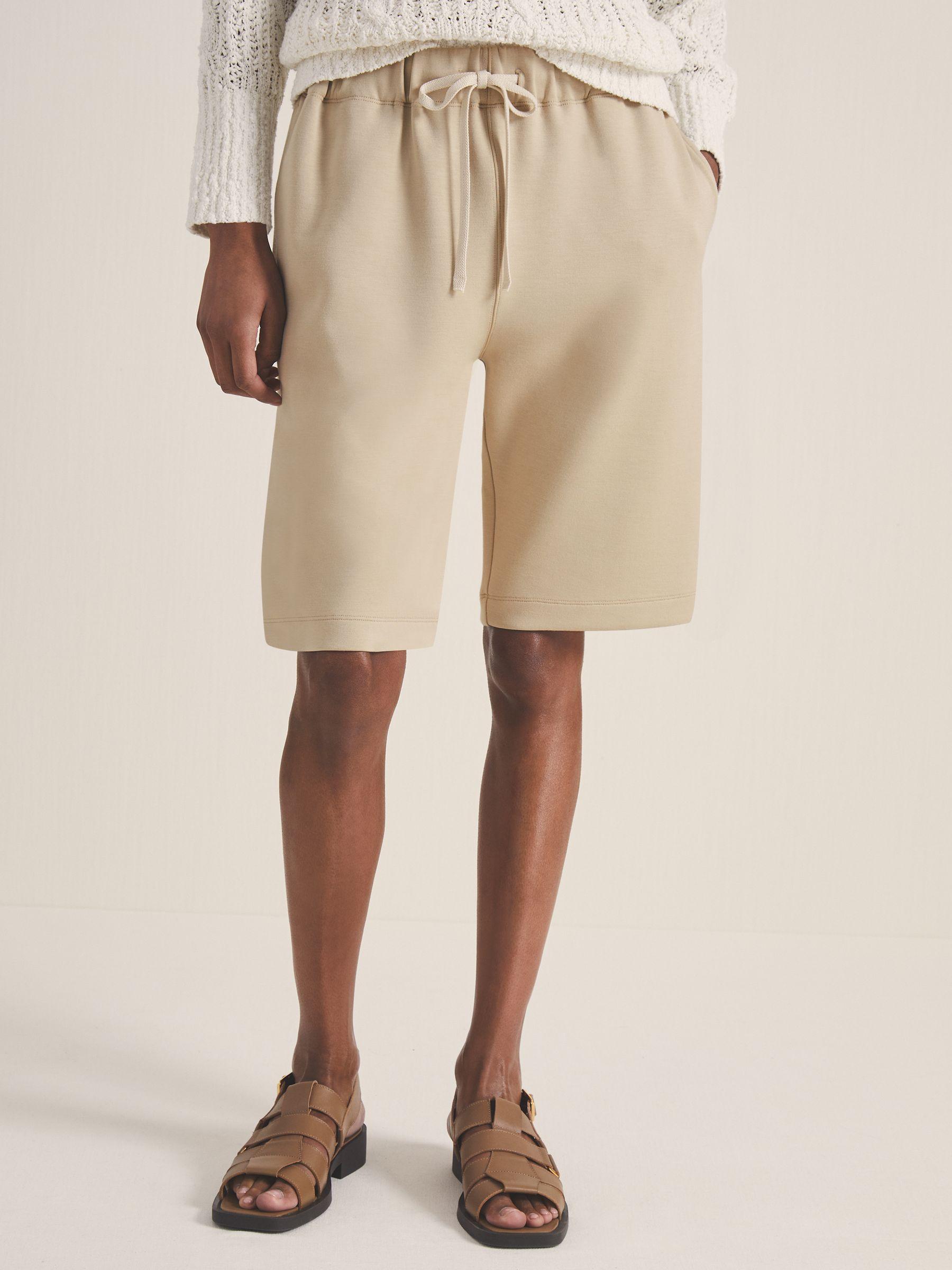 Reiss | Les 100 Ciels Jersey Shorts in Sage Product Image