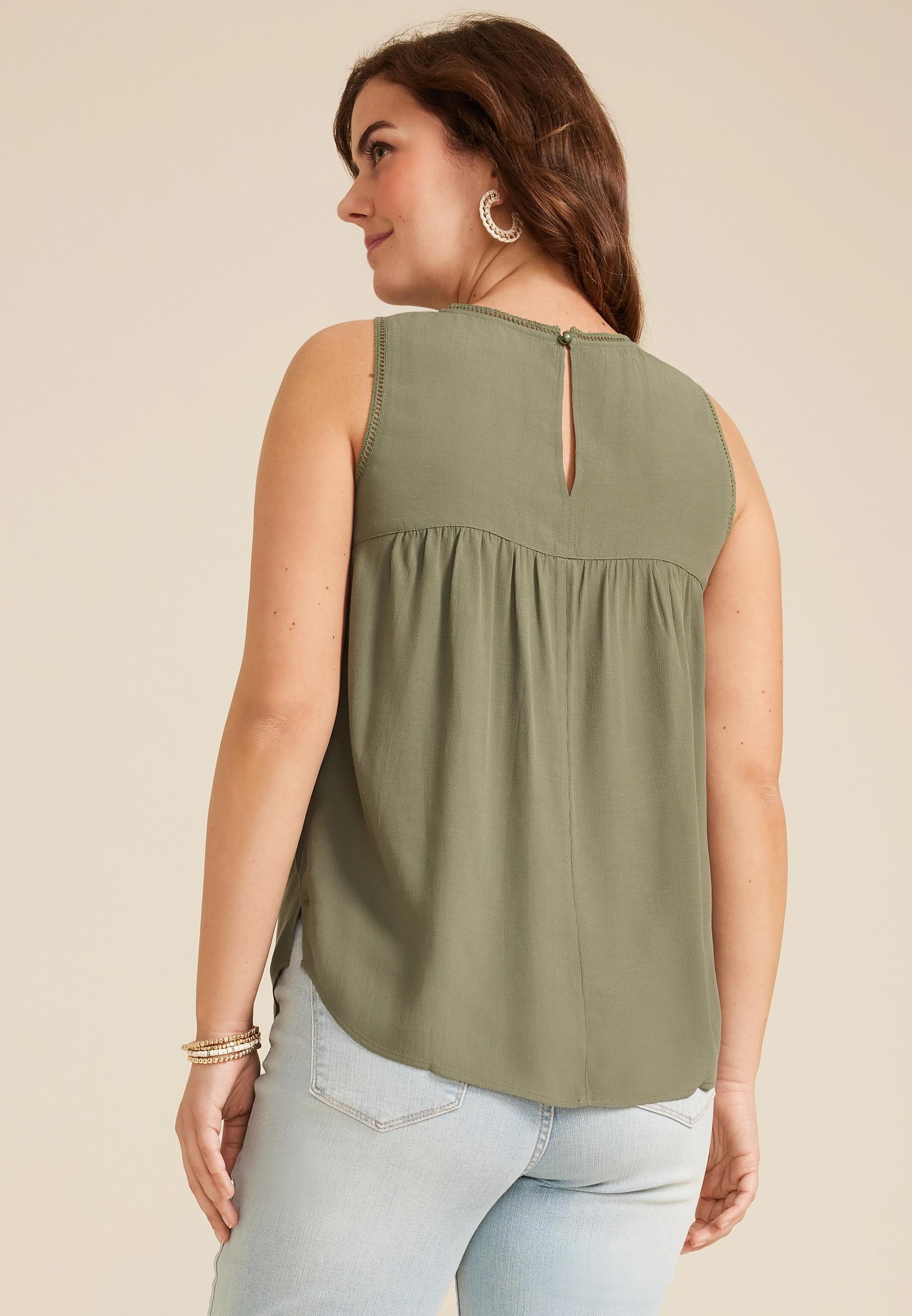 Lace Trim Tank Top Product Image