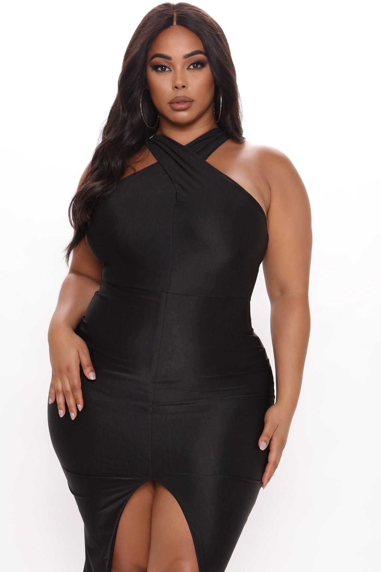 Selene Midi Dress - Black Product Image
