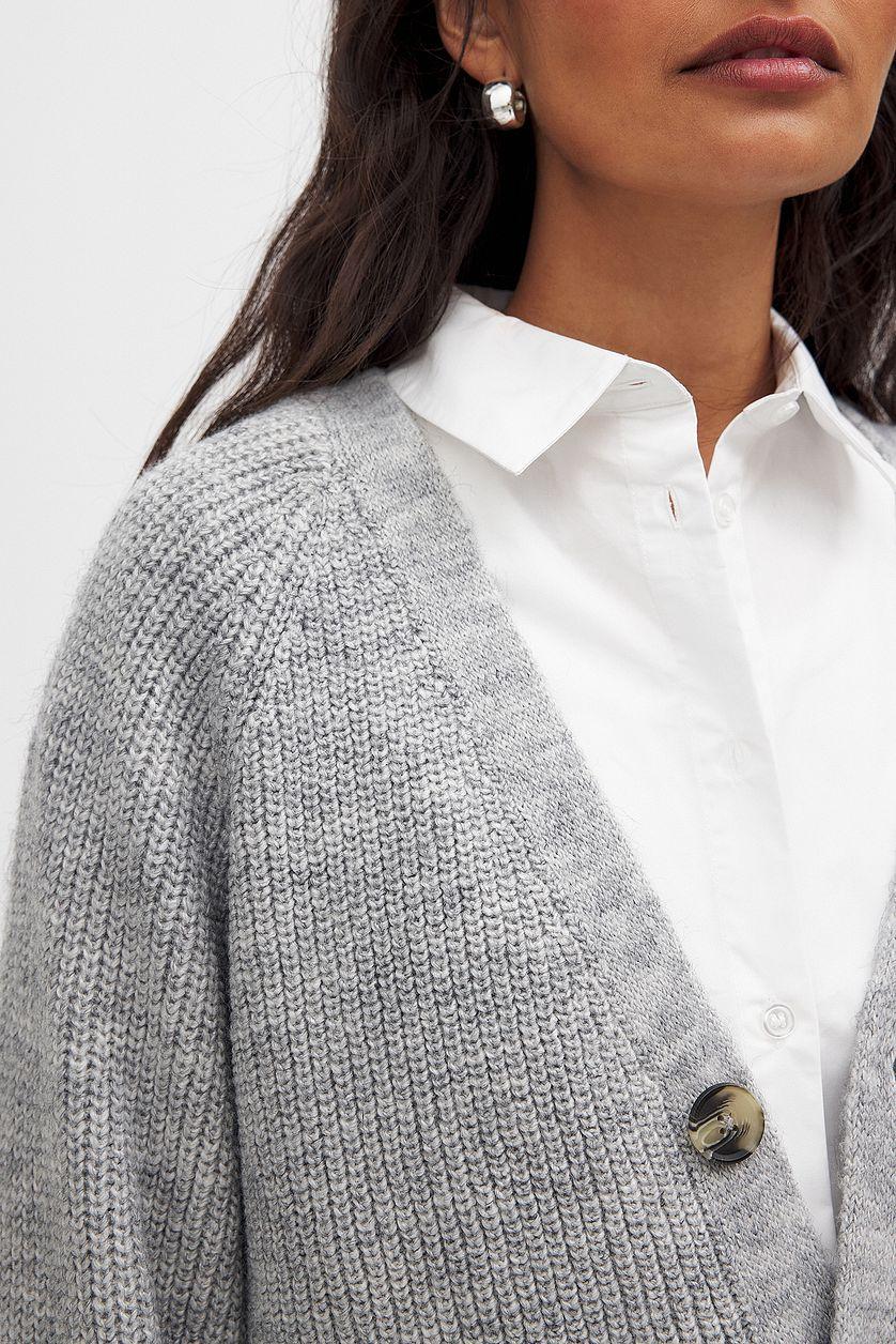 Oversized Knitted Cardigan Product Image