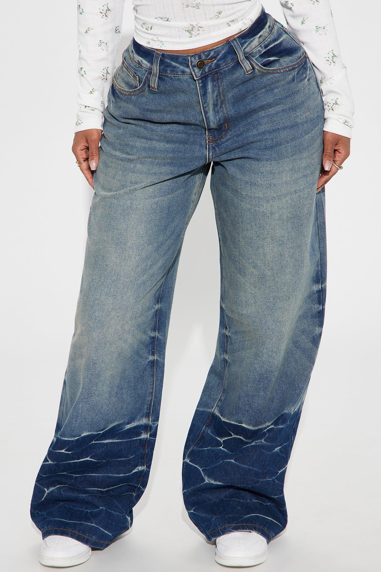 Insider Tinted Baggy Jeans - Medium Wash Product Image