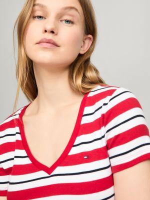 Stripe V-Neck Favorite T-Shirt Product Image