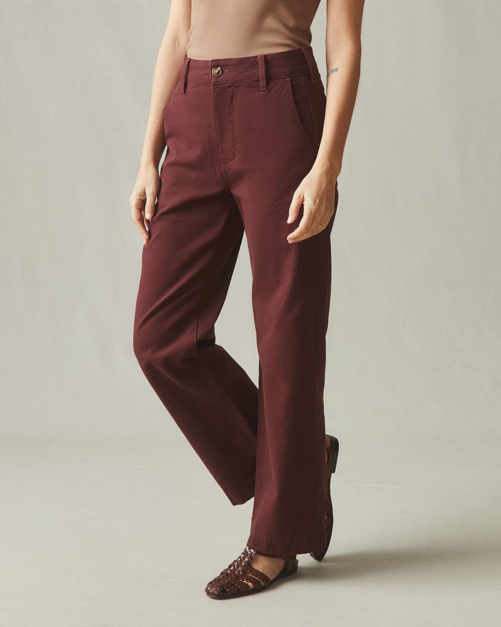 Women's Wide Leg Pant - Rum Raisin Product Image
