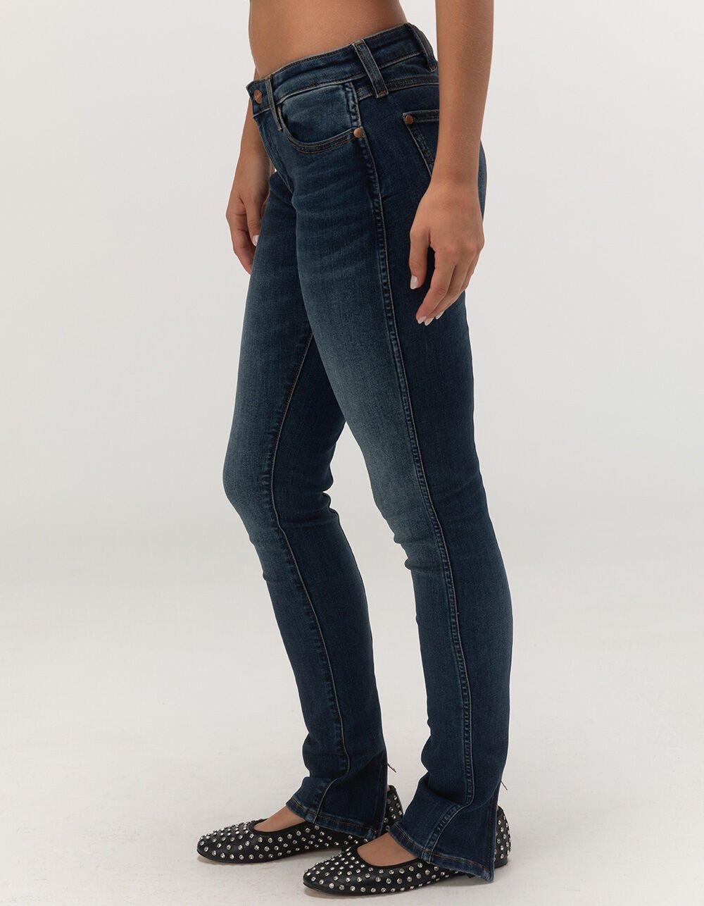 WRANGLER Low Rise Spat Womens Skinny Jeans - DARK VINTAGE Product Image