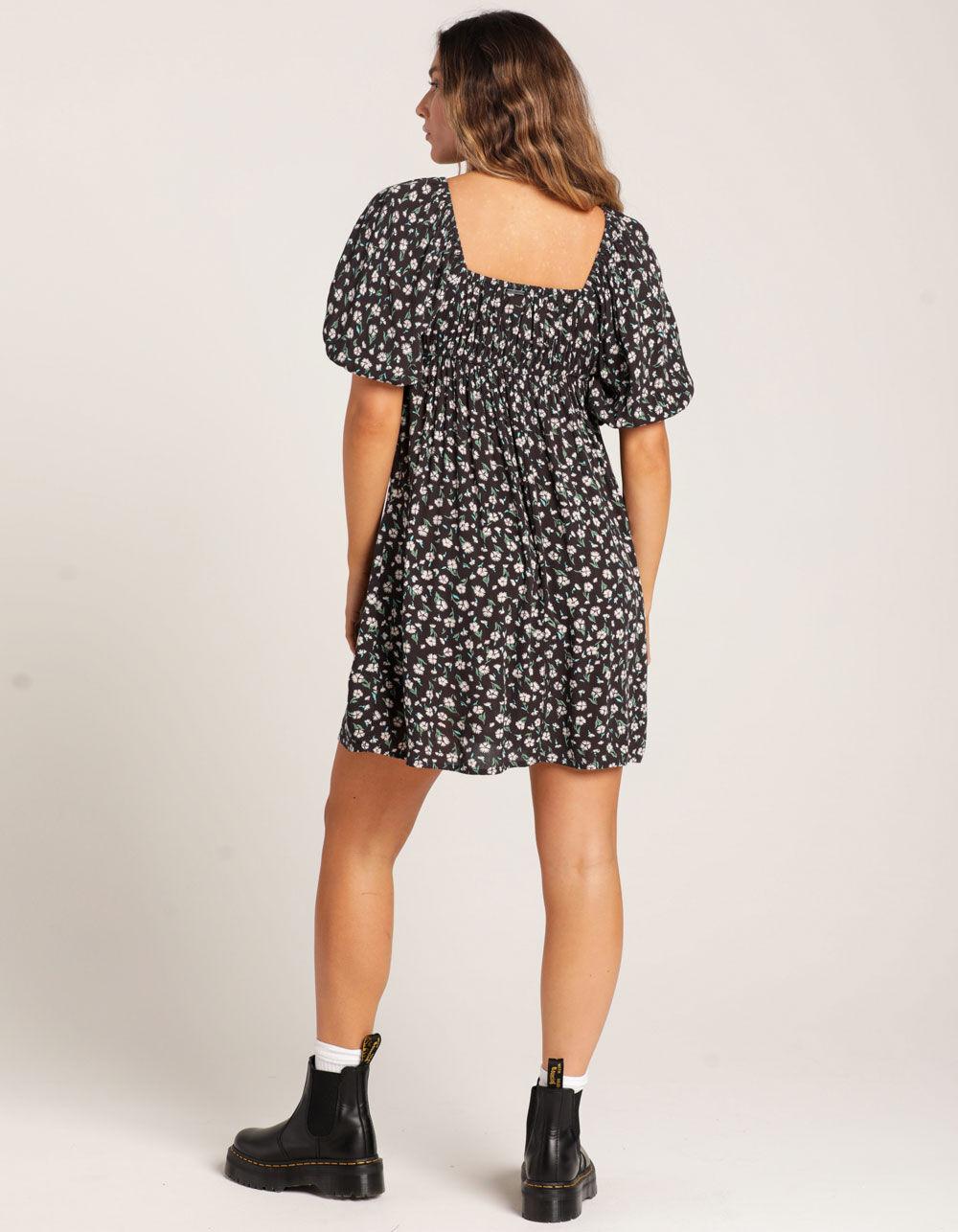 BILLABONG Truly Romantic Womens Mini Dress - BLACK Product Image