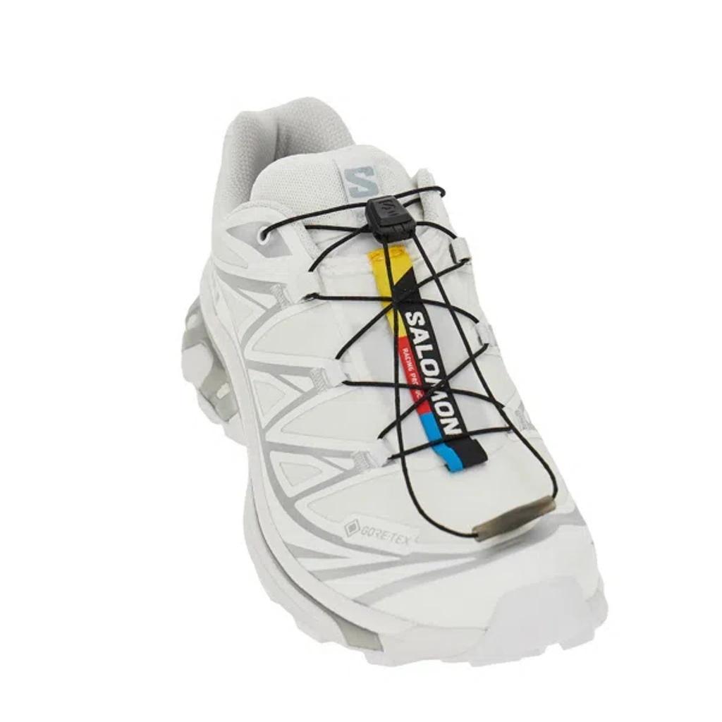SALOMON Mens White White Silver Xt-6 Gtx Quick-lace Mesh Low-top Trainers Product Image