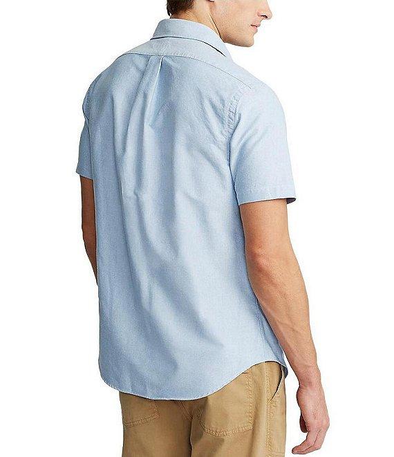 Polo Ralph Lauren Solid Oxford Short Sleeve Woven Shirt Product Image