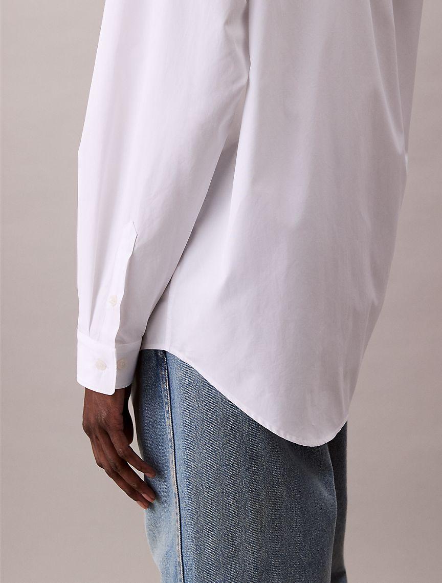 Oversized Cotton Poplin Button-Down Product Image