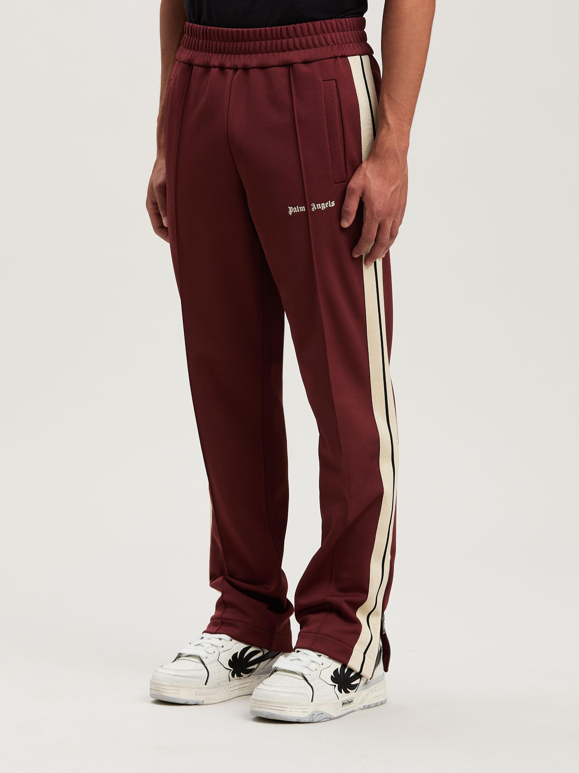 CLASSIC LOGO TRACK PANTS BURGUNDY - OFF Product Image