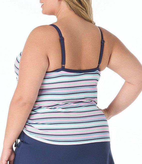 Beach House Plus Size Paloma Beach Solids Emma Swim Skort Product Image