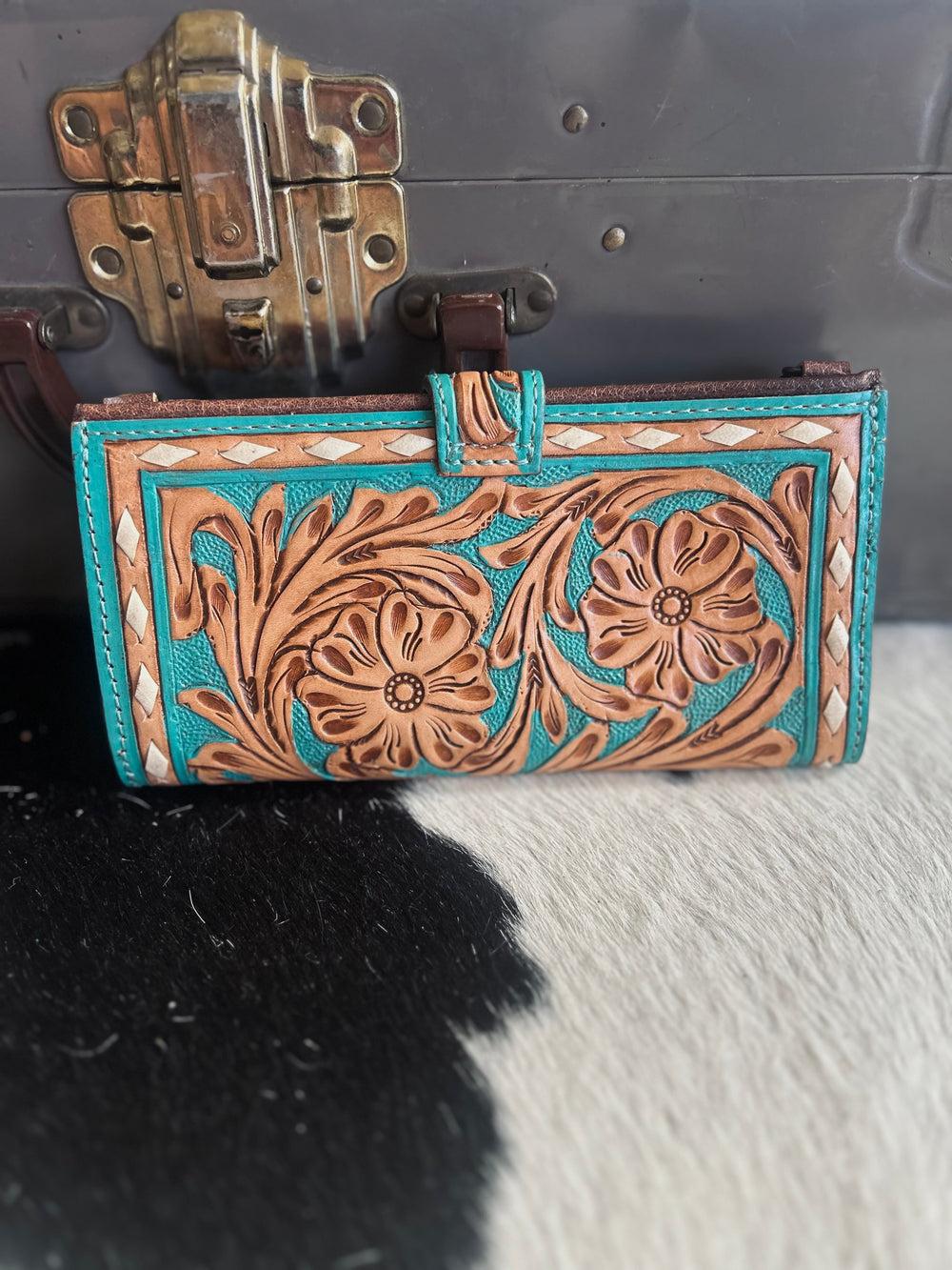 American Darling Boho Turquoise Wallet Crossbody Product Image