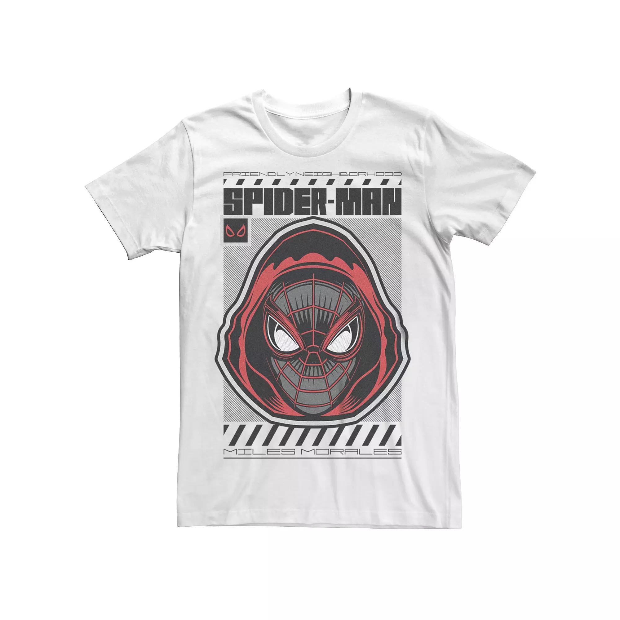 Men's Marvel Retro Comics Ultimate Spider-Man Graphic Hoodie Mask Graphic Tee,  Product Image