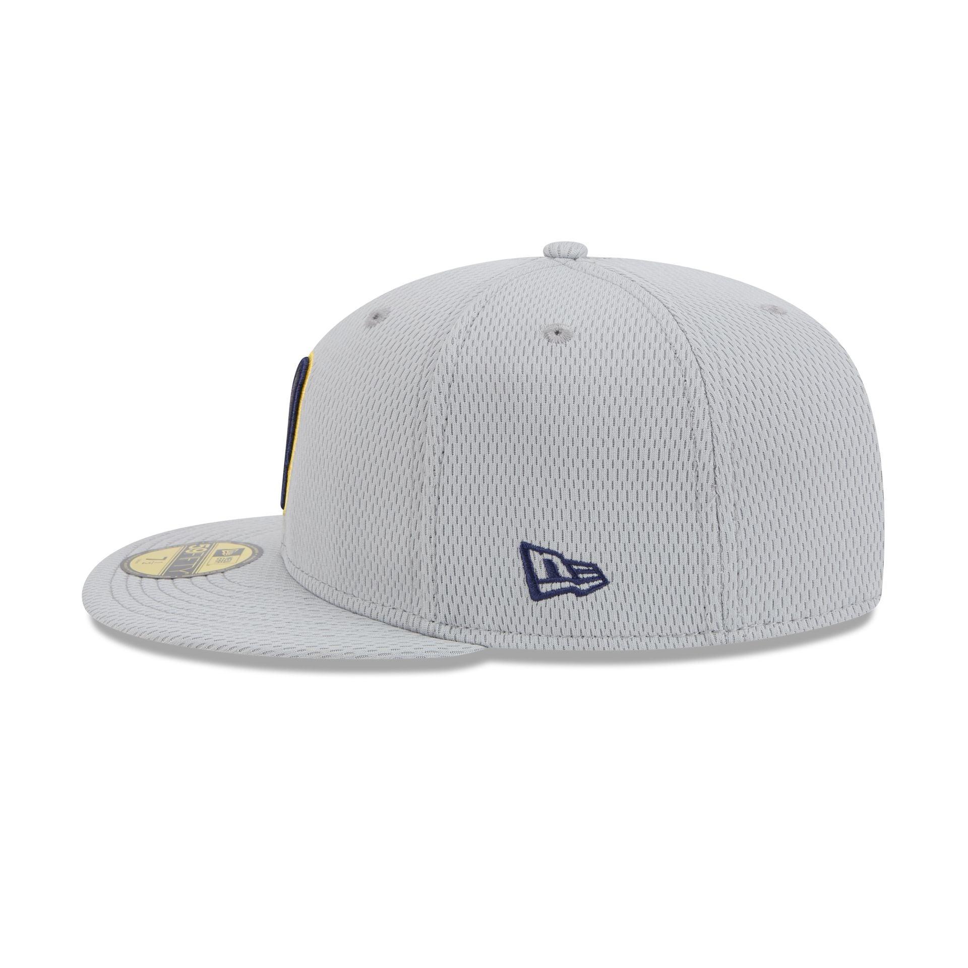 Milwaukee Brewers 2025 Clubhouse Gray 59FIFTY Fitted Hat Male Product Image