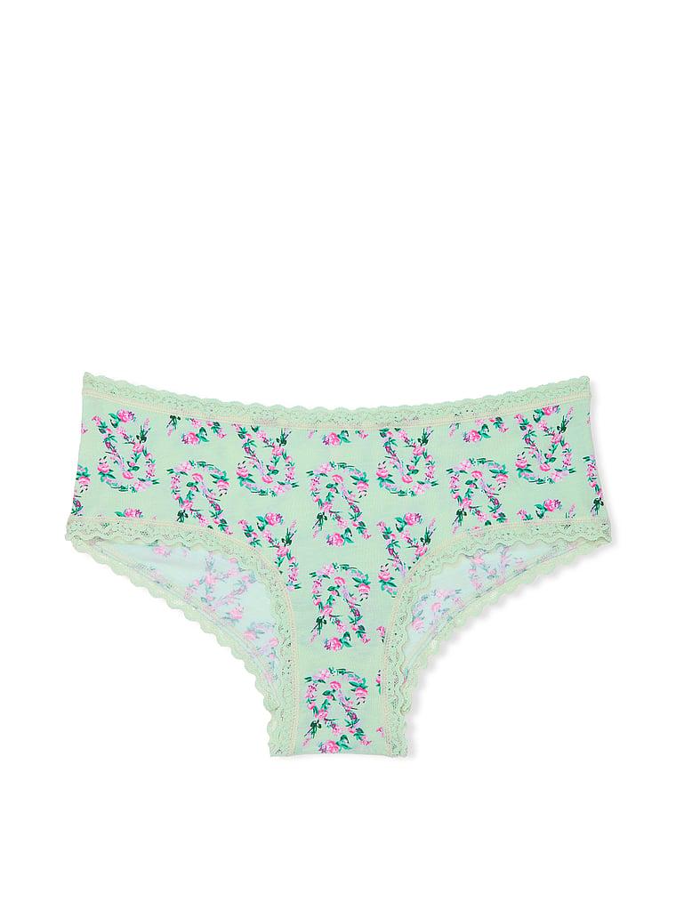 Cotton Lace-Waist Cheeky Panty Product Image