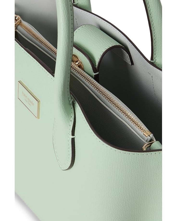Deco Pebbled Leather Satchel Product Image