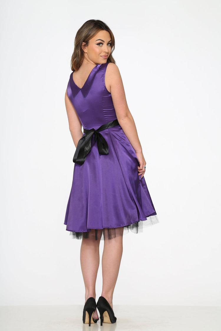 Purple Occastional Swing Dress Product Image