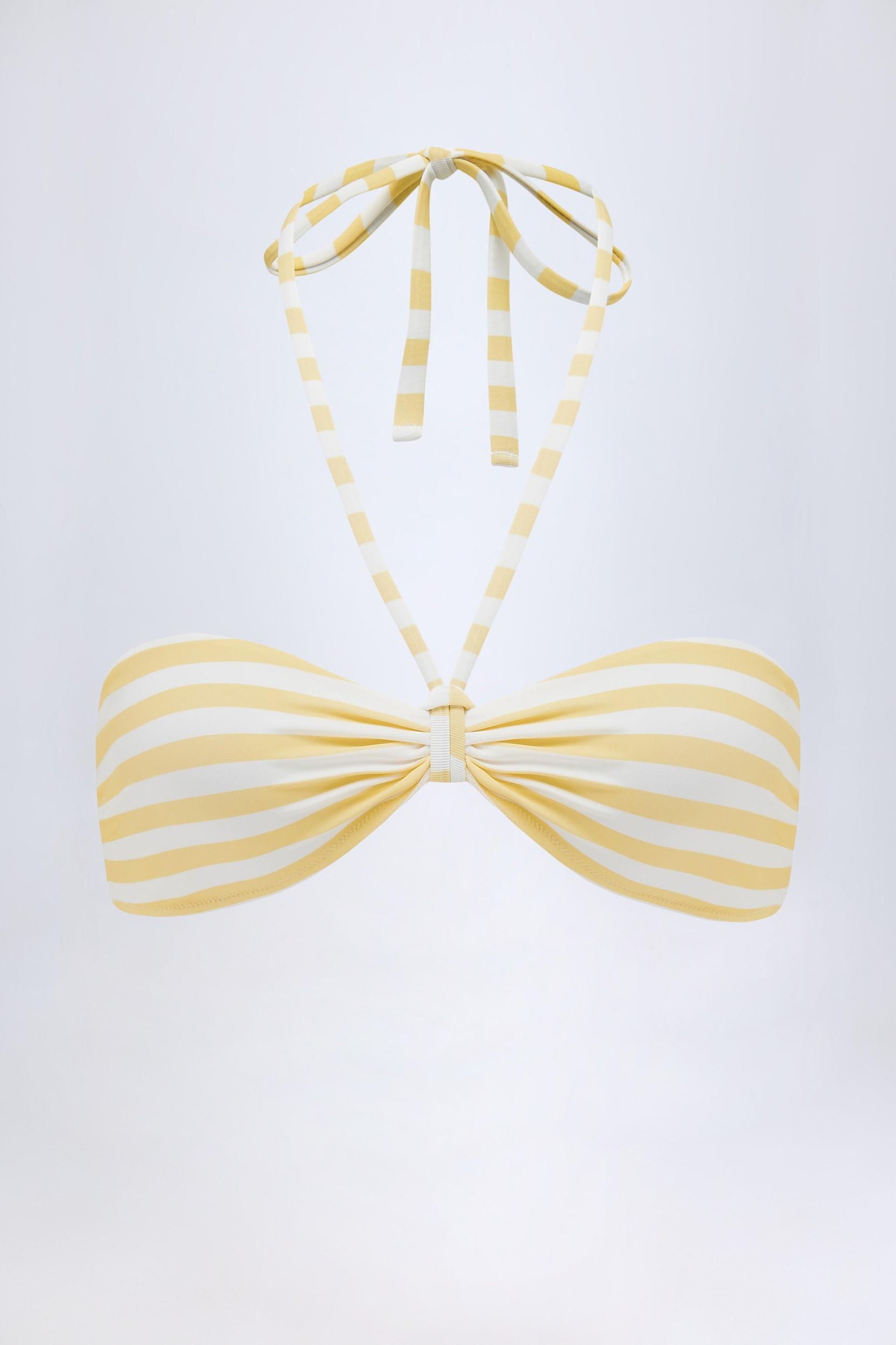 Multiway Bikini Top in Lemon Product Image