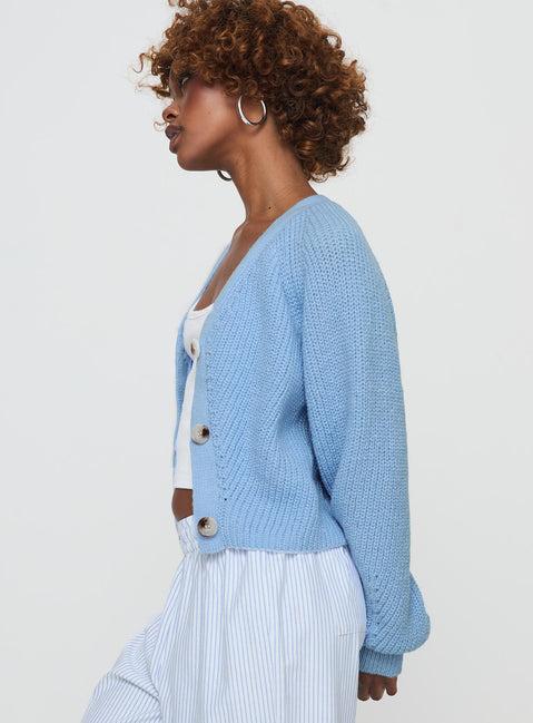 Leskie Cardigan Pale Blue Product Image
