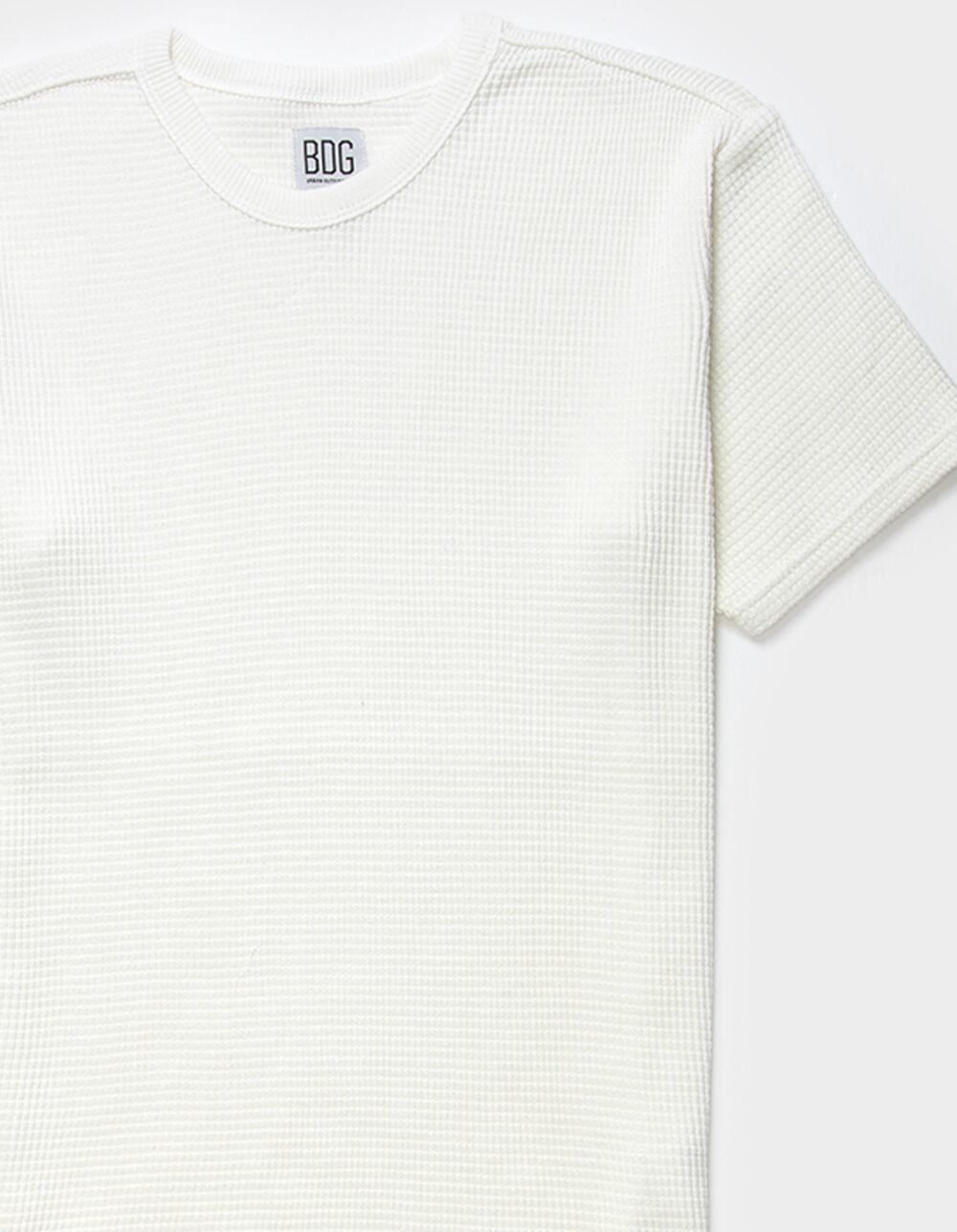 BDG Urban Outfitters True Mens Waffle Tee - ECRU Product Image