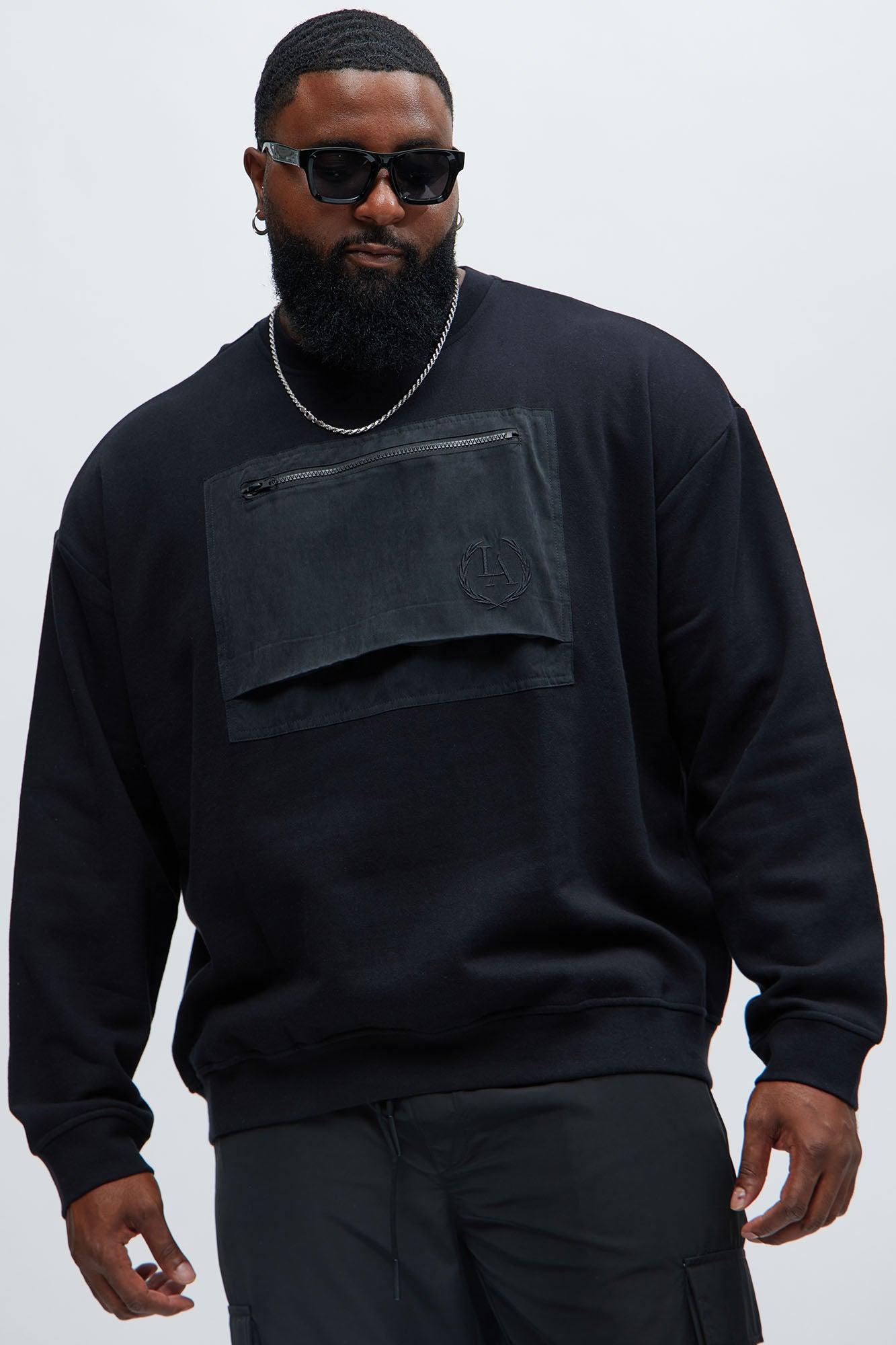 LA Front Crewneck Sweatshirt - Black Product Image