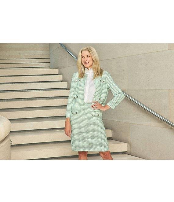 Ming Wang x Tanya Foster Stretch Cotton Mock Ruffle Neck Sleeveless Blouse Product Image