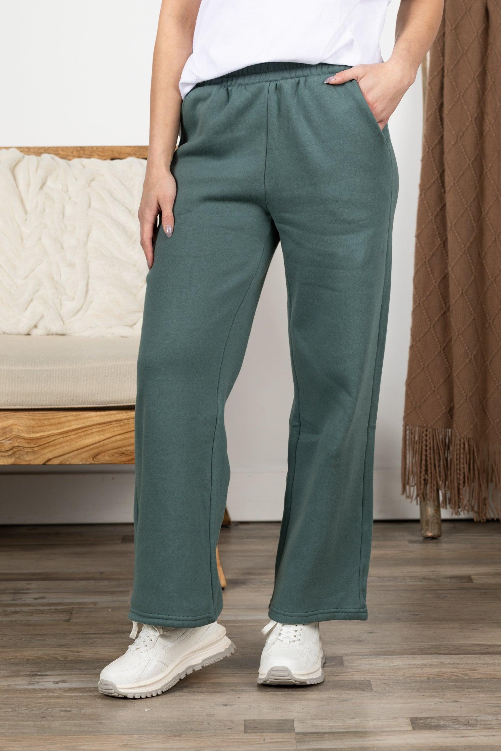 Fleece Drawstring Pants With Pockets Product Image