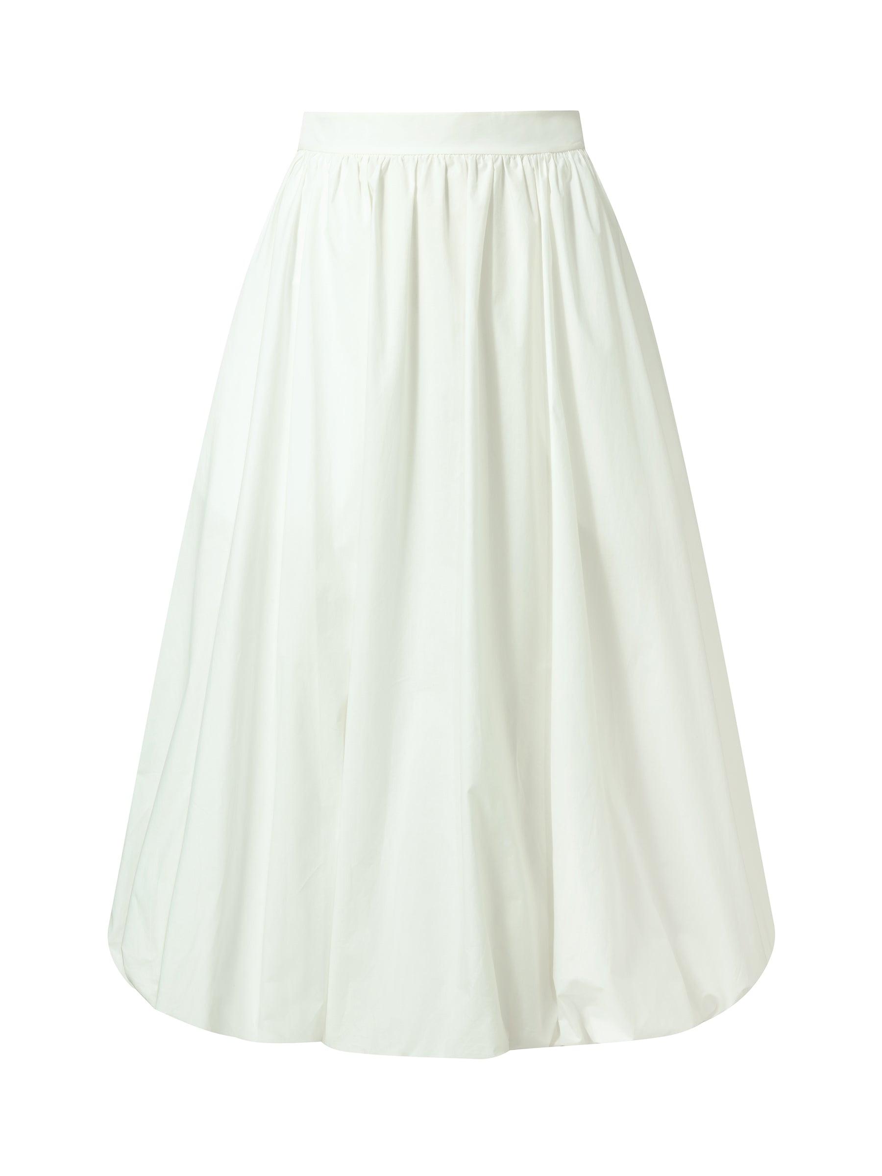 100% Cotton Bubble Hem Women Skirt Product Image