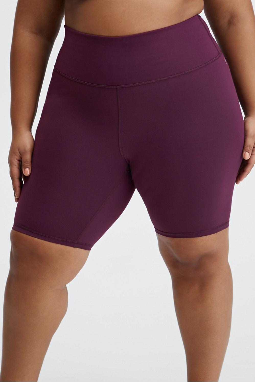 Fabletics Define High-Waisted 9 Short Womens purple plus Size 4X Product Image