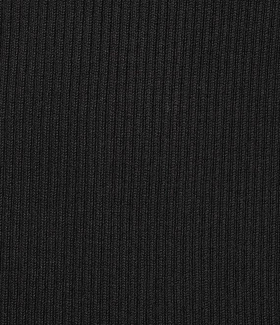 KARL LAGERFELD PARIS Knit Mock Neck Sleeveless Pearl Detail Top Product Image