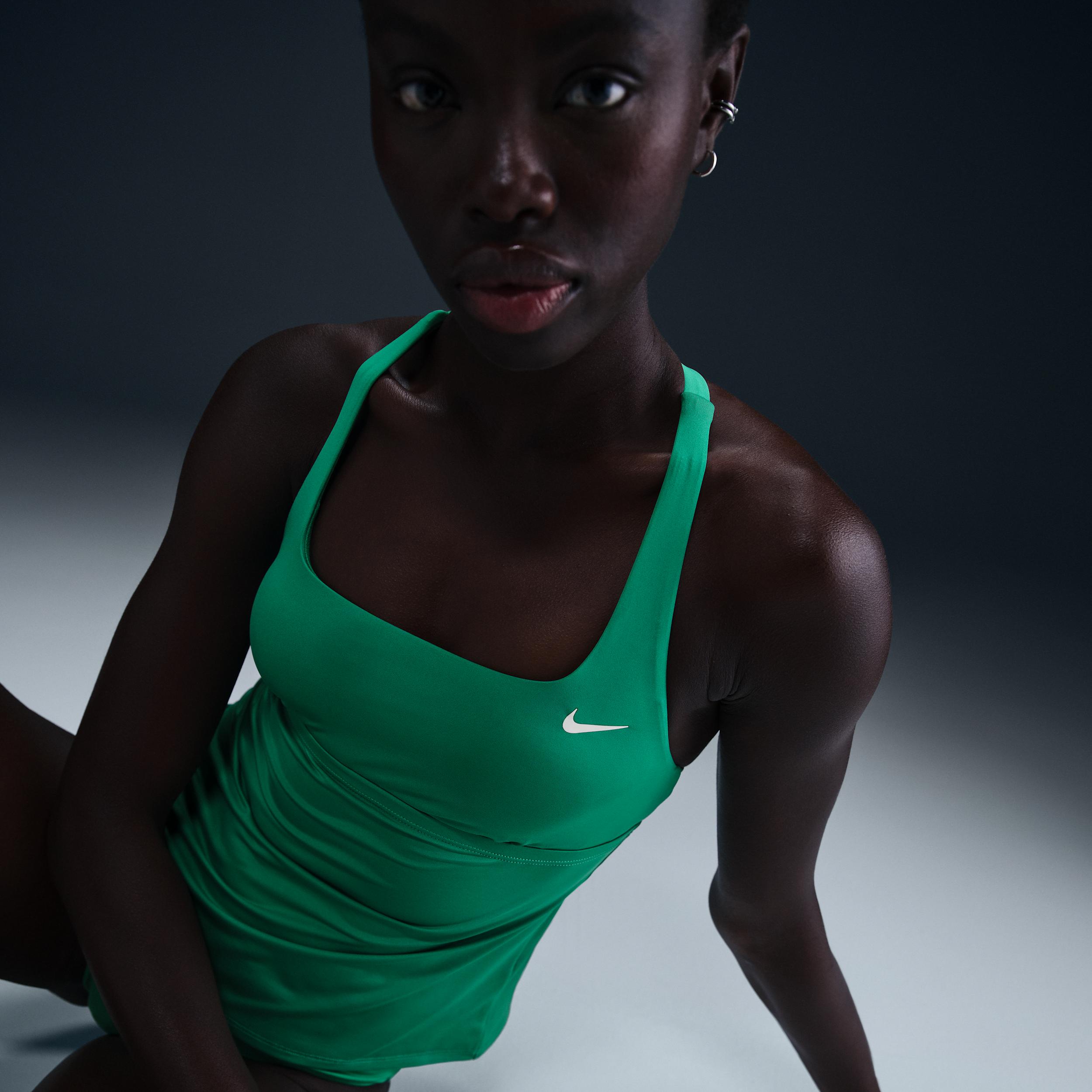 Nike Womens Swim Essential Square-Neck Tankini Top | NESSE304-364 Product Image