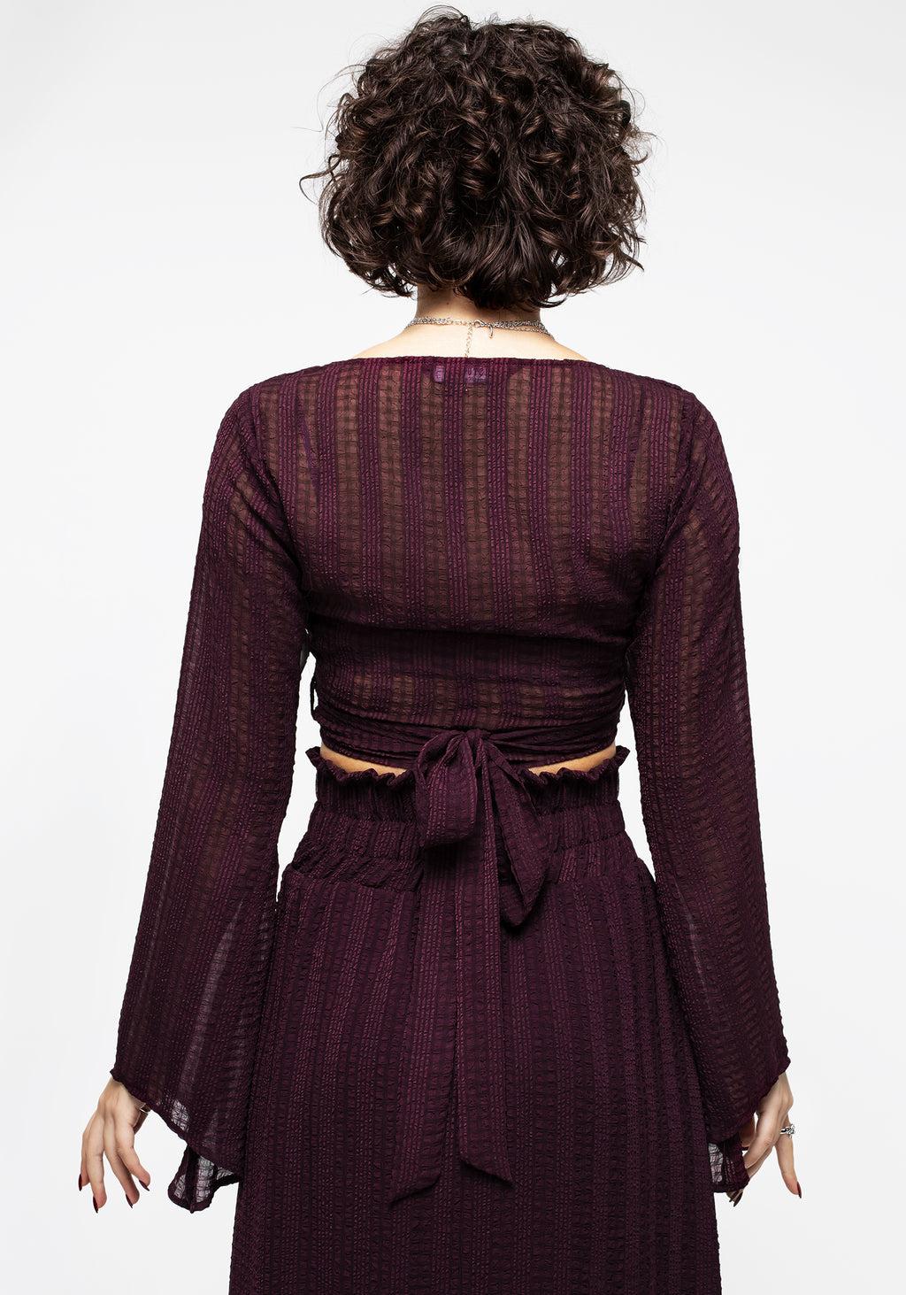 Enola Bell Sleeve Co-ord Wrap Top Product Image