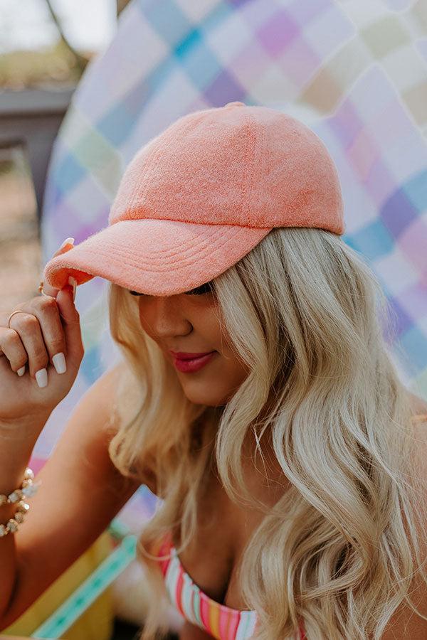 Boating Day Terry Cloth Hat In Orange Product Image