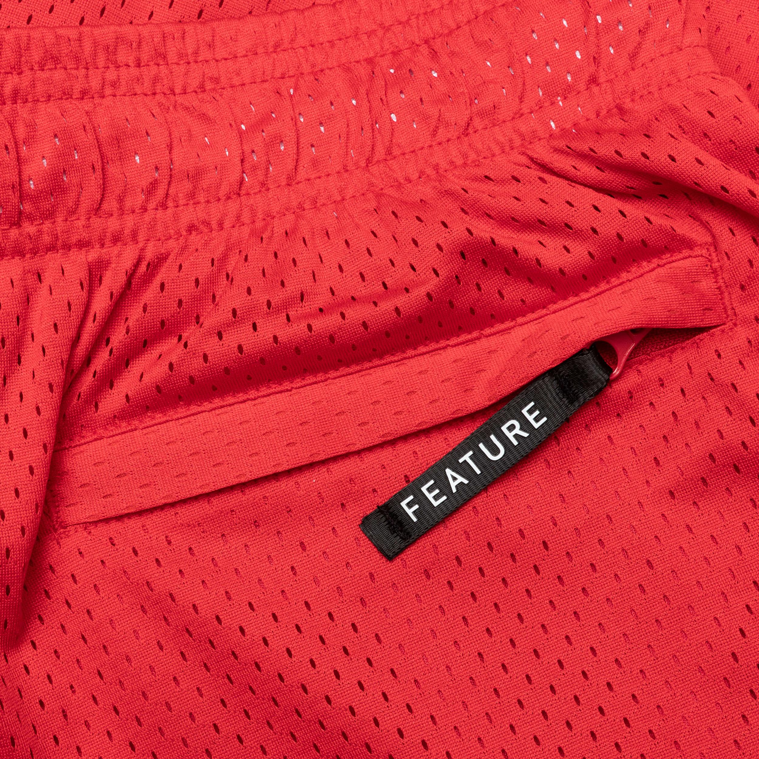 West Mesh Shorts - Crimson Male Product Image