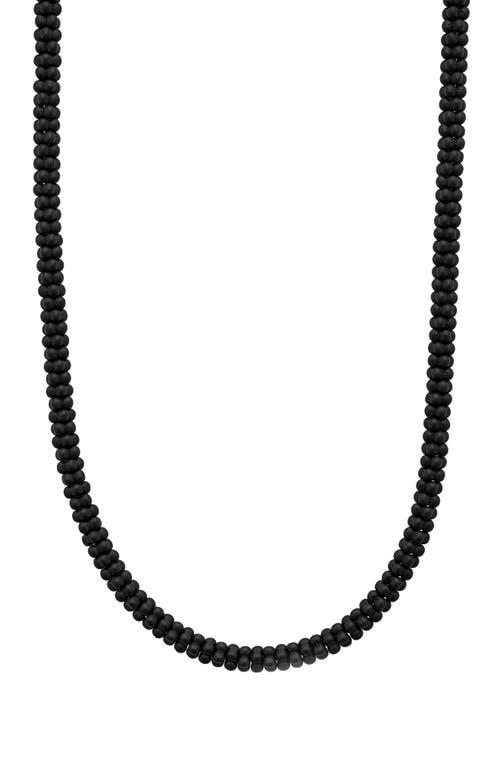 LAGOS Men's Matte Black Caviar Ceramic Beaded Necklace at Nordstrom,  Product Image