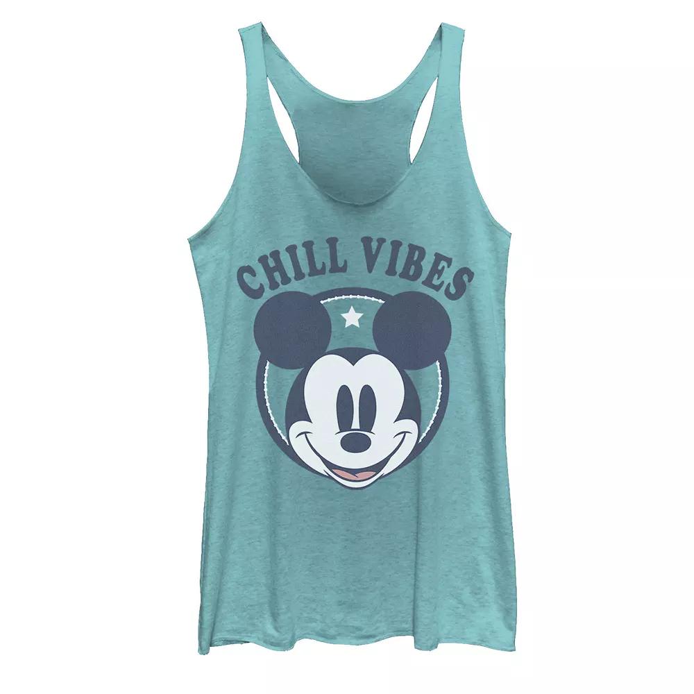 Disney's Mickey Mouse Chill Vibes Portrait Juniors' Tank Top, Girl's,  Product Image
