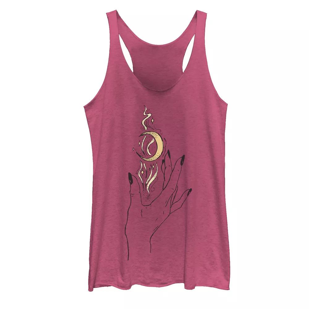 Juniors' Night Moon Flower Galactic Tank Top, Girl's,  Product Image