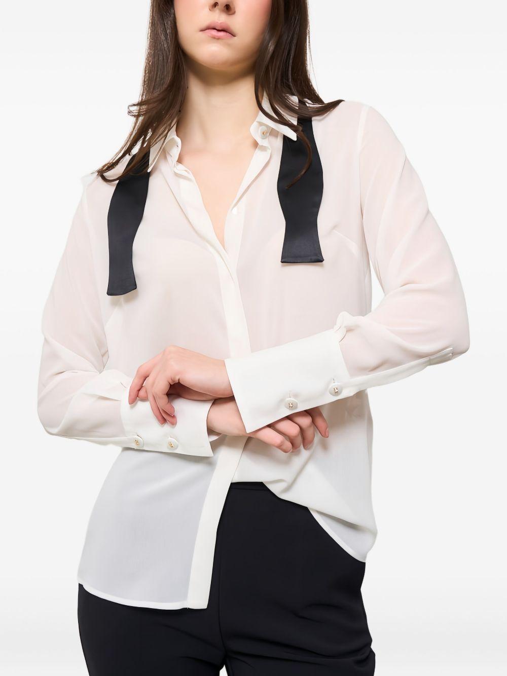 bow-detail open-back shirt Product Image