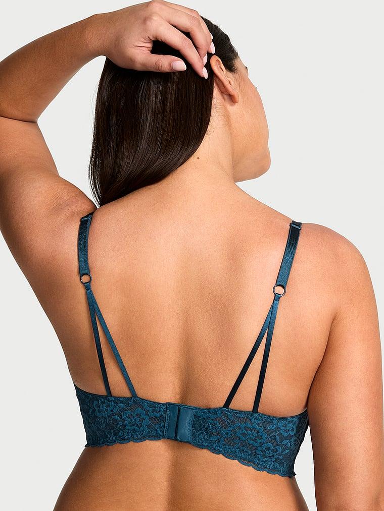 Sexy Tee Lacie Lace-Up Longline Push-Up Bra Product Image