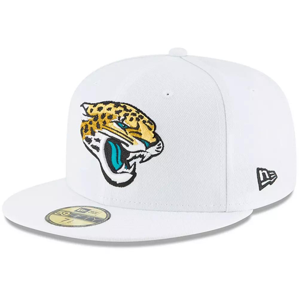 Men's New Era White Jacksonville Jaguars Omaha 59FIFTY Fitted Hat,  Product Image